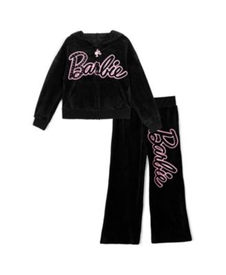 Barbie Детская джерси-худи и брюки из велюра, 4T - 2T