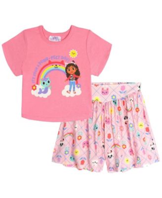 Детский комплект Gabby's Dollhouse: футболка и шорты 2-Piece T-Shirt and Skort Set