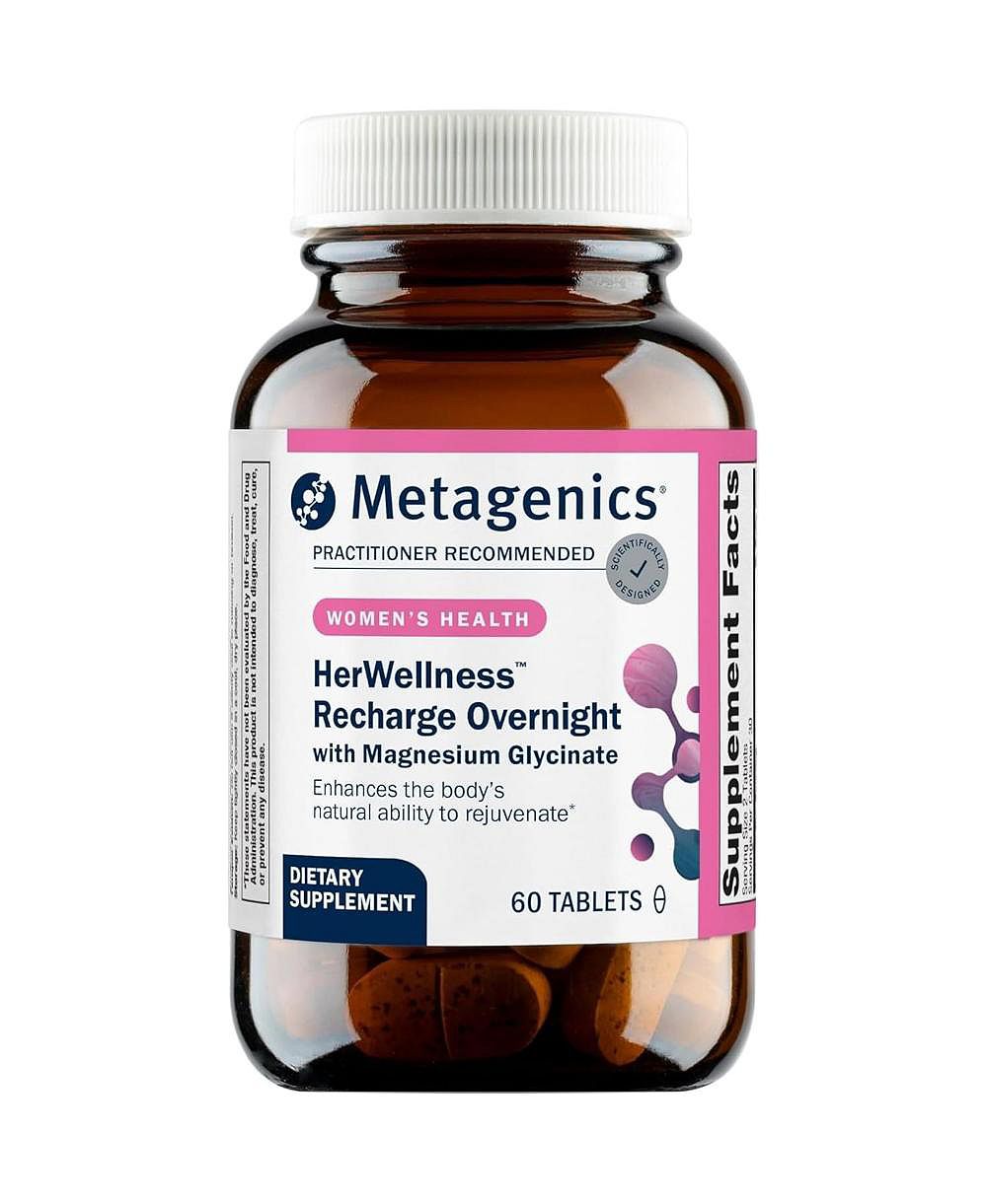 Женская добавка для сна Metagenics HerWellness Recharge, 60 таблеток