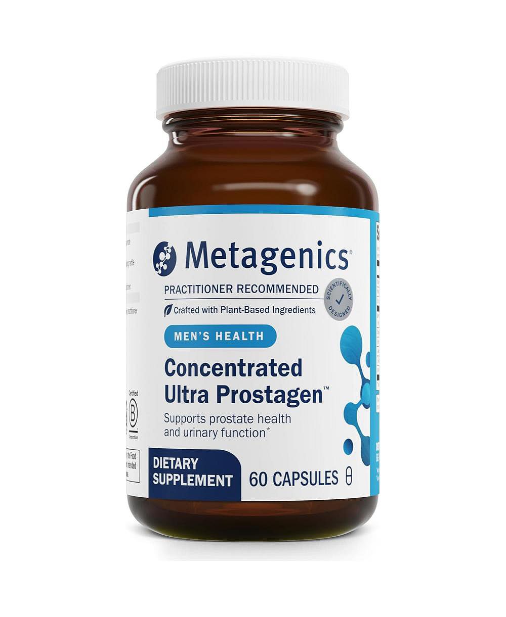 Metagenics Concentrated Ultra Prostagen для здоровья простаты и мочевыводящих путей с Saw Palmetto, Stinging Nettle, Lycopene и Zinc Non GMO 60 капсул
