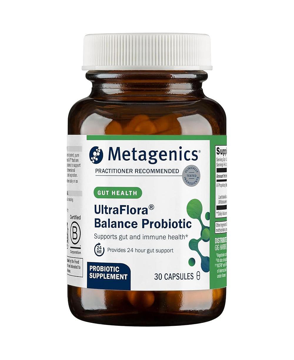 Metagenics UltraFlora Balance пробиотик для здоровья кишечника и иммунитета, 30 капсул