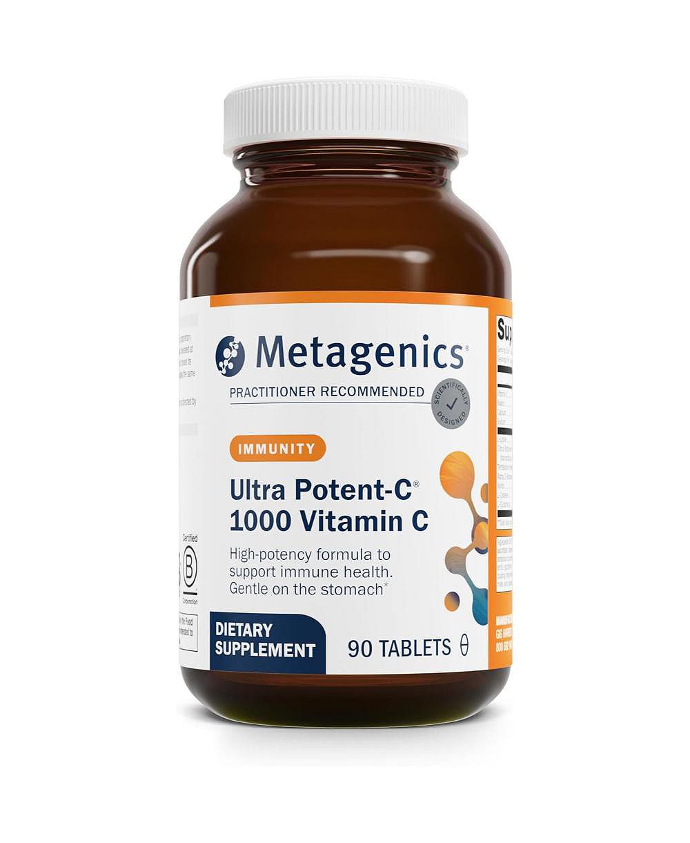 Metagenics Ultra Potent C 1000 буферизованная добавка витамина С с антиоксидантной поддержкой для здоровья иммунитета и формирования коллагена, 90 таблеток
