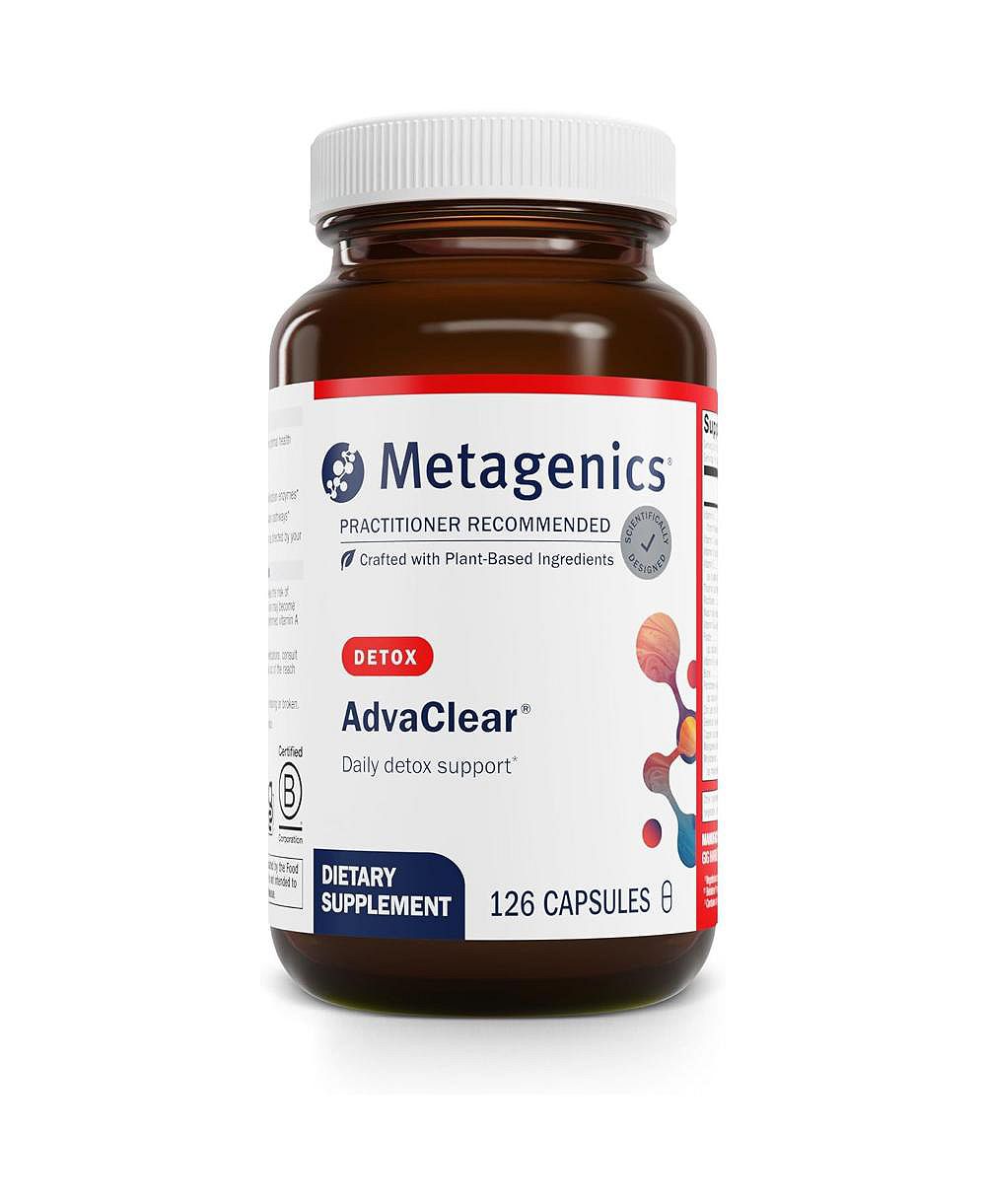 Metagenics AdvaClear — поддержка ежедневного детокса с витаминами группы B, цинком и пантотеновой кислотой, 126 капсул