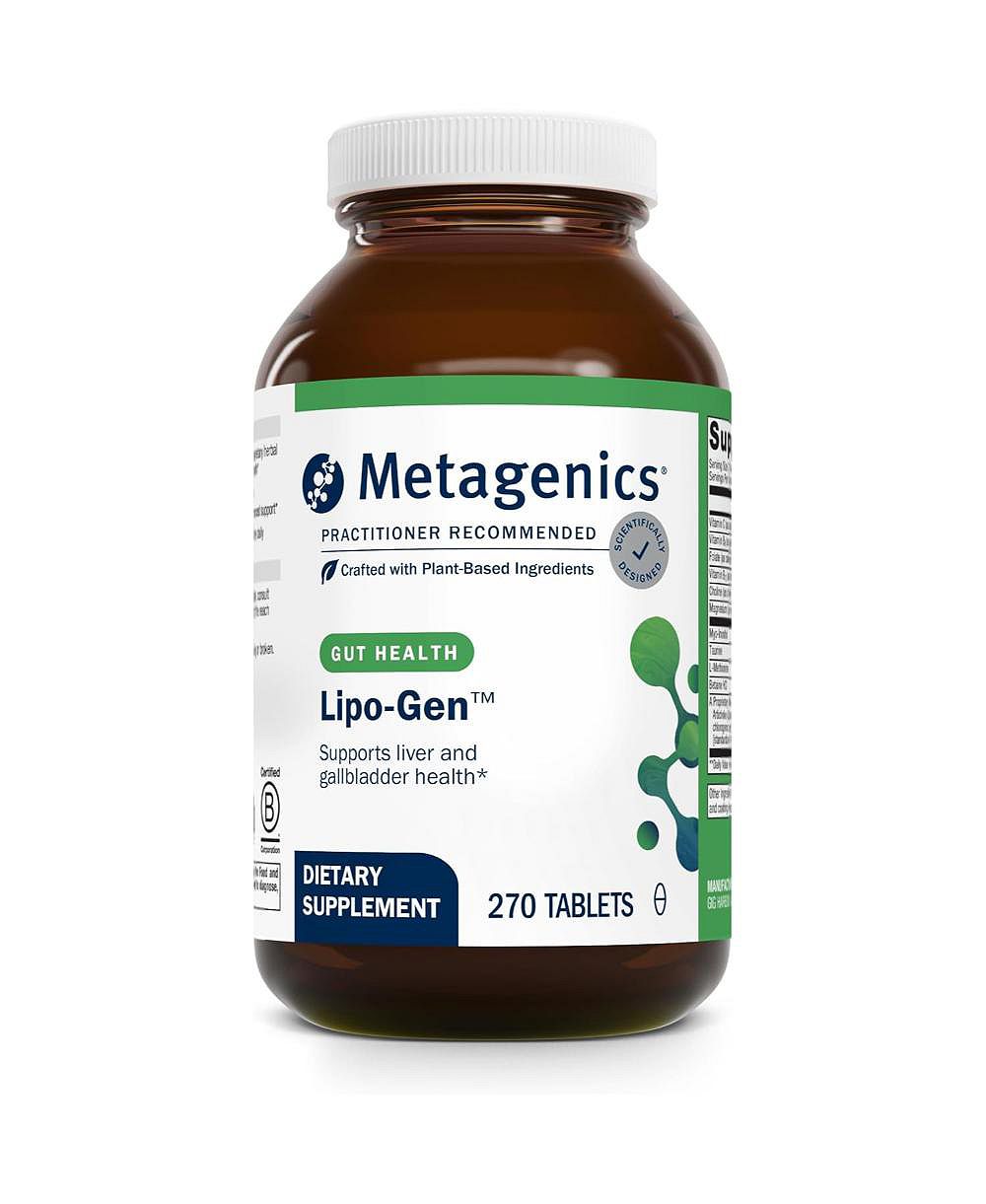 Metagenics добавка Lipo Gen Lipotropic Liver and Gallbladder Support с витамином B12, Choline, Inositol и экстрактом артишока 270 таблеток
