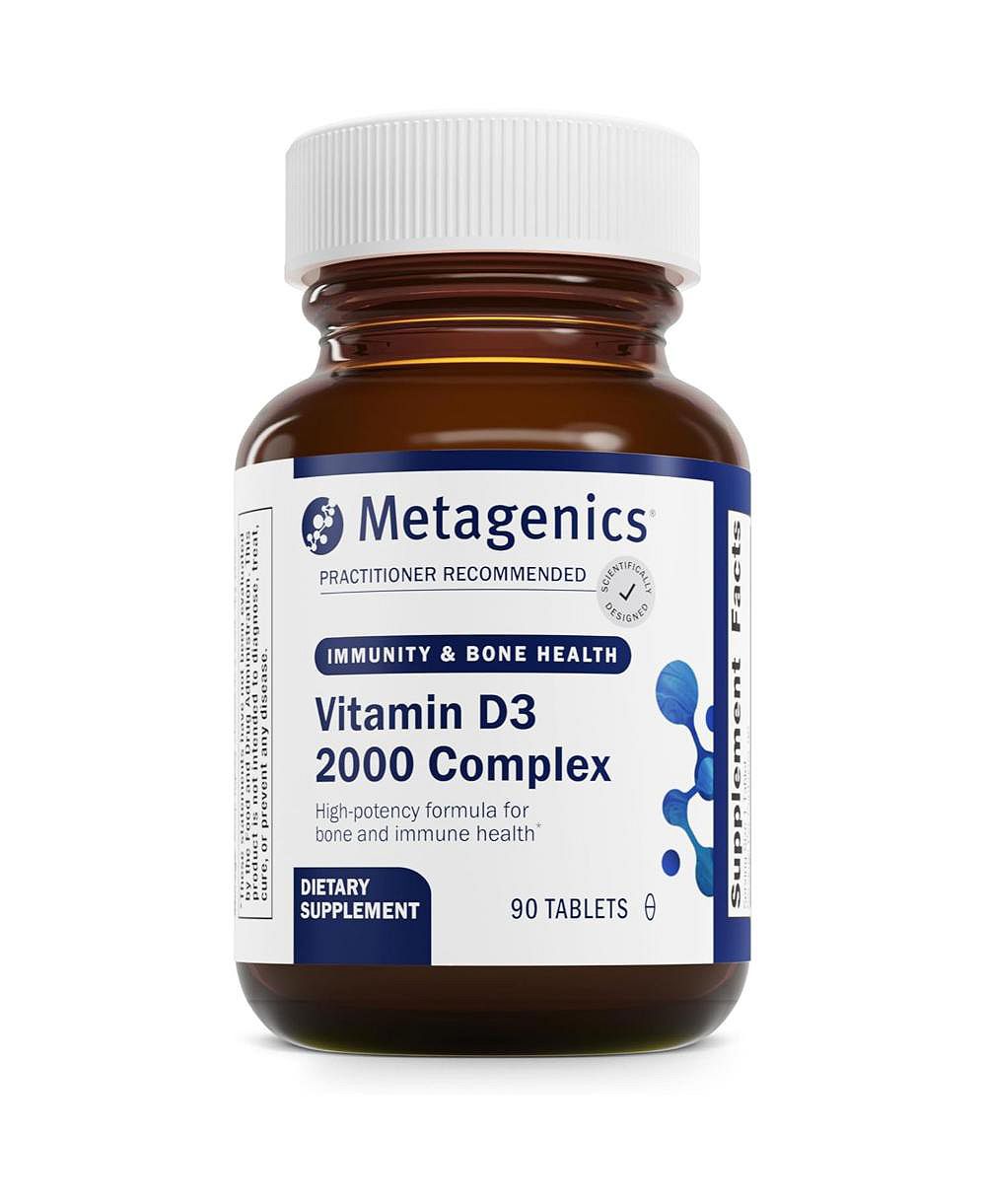 Metagenics D3 2000 IU Complex витамины D3 для здоровья костей и иммунитета, 90 шт
