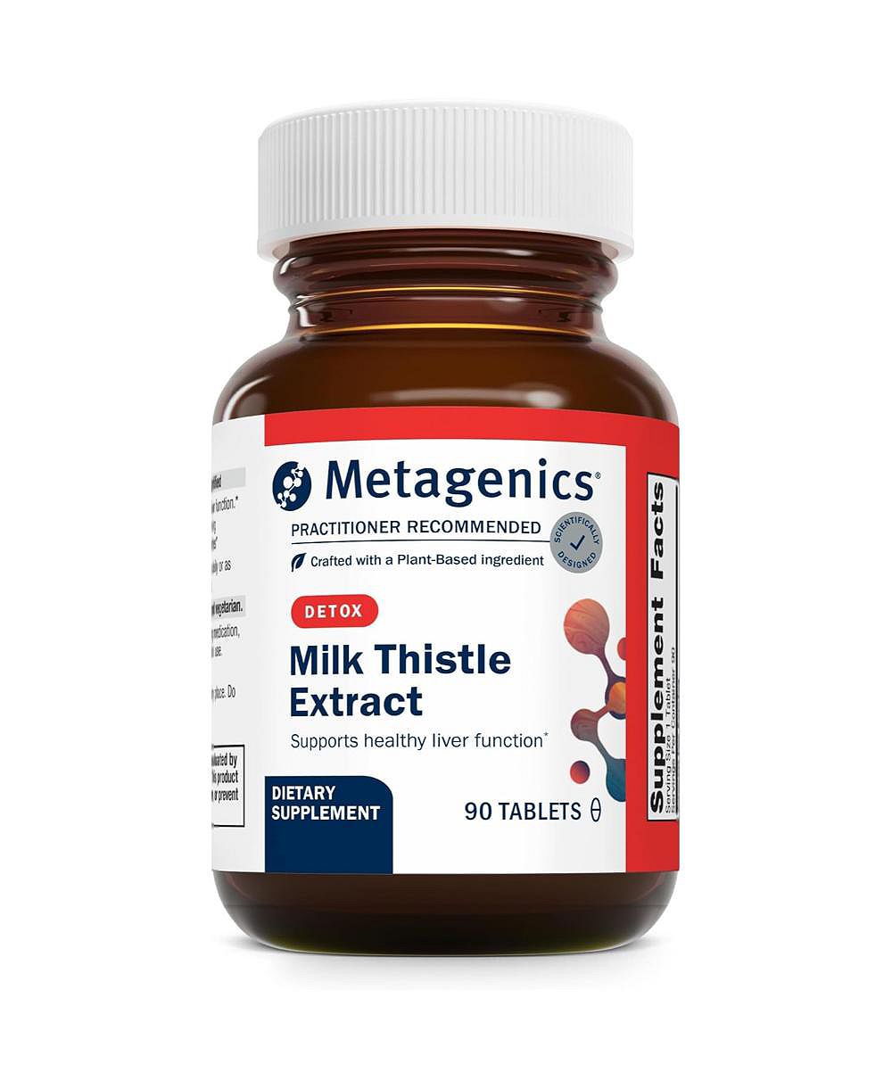 Metagenics Milk Thistle Extract - Liver Health and Antioxidant Support с Silybum Marianum Seed Extract - Supports Detox, Immune - 90 Tablets