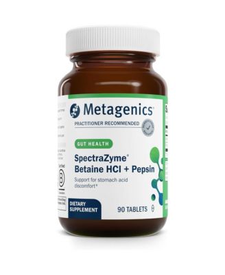 Metagenics SpectraZyme Betaine HCl with Pepsin - Digestive Support for Protein Breakdown and Nutrient Absorption - Betaine Hydrochloride - 90 Tablets