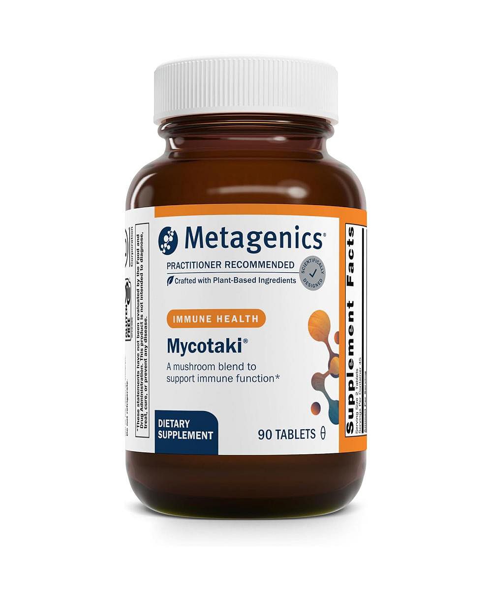 Metagenics Mycotaki поддержка иммунитета с реishi, shiitake и cordyceps, 90 таблеток
