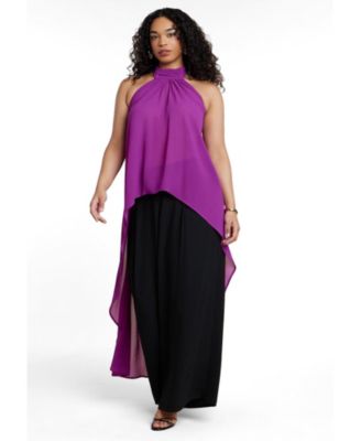 Топ ELOQUII Women's High-Low Halter