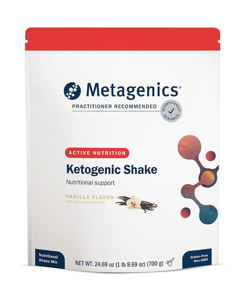 Metagenics кетогенный протеиновый коктейль, низкое содержание углеводов, без сахара, без глютена, ваниль, 25 витаминов и минералов, 14 порций