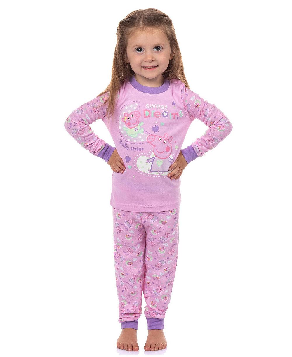 Детский комплект пижамы Peppa Pig 2Piece Tight Fit Long-Sleeve Shirt Pant
