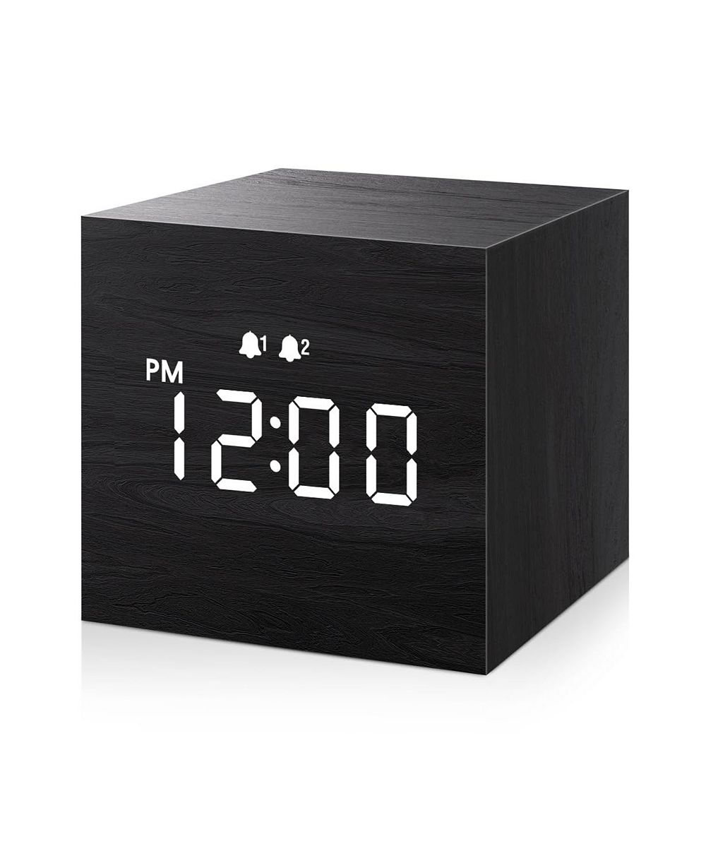 JALL V18050 2.5" Dual-Alarm Digital Desk Clock with Adjustable Brightness
