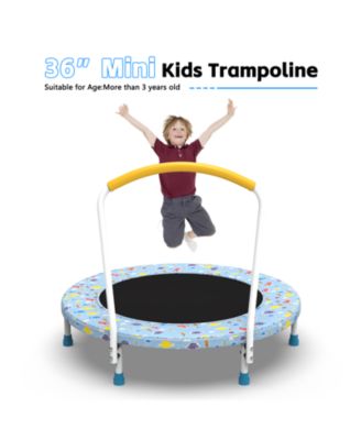 ZENY Mini Trampoline for Kids Indoor Outdoor Trampoline with Handle Fun for Kids