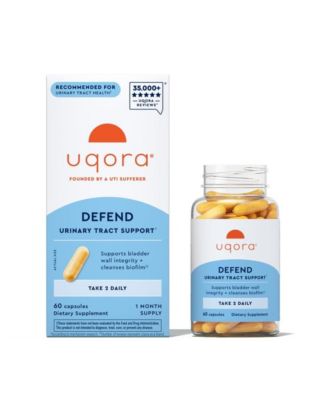 Uqora Defend - Support Bladder Health and Cleanse Biofilm with D-Mannose, Green Tea Extract, Turmeric Extract and More - 60 Capsules (30-Day Supply)