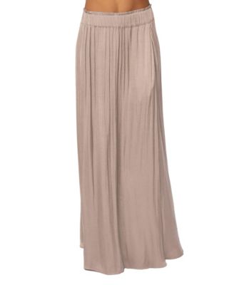 JLUXLABEL Women's River Satin Maxi Skirt