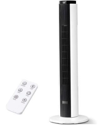 Бесщеточный напольный вентилятор Cowsar 37" с пультом и таймером на 12H
