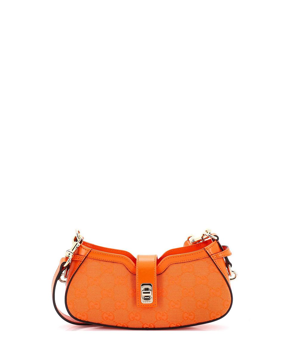 Б/у сумка через плечо Gucci Mini Moon Side GG Canvas