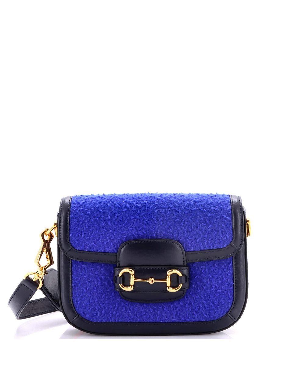 Pre-Owned Gucci Mini Horsebit 1955 Shoulder Bag Wool