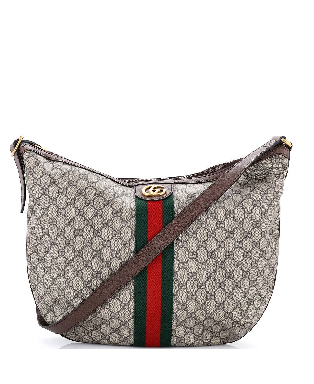 Сумка Gucci Ophidia Half Moon Hobo GG Coated Canvas (Pre-Owned)