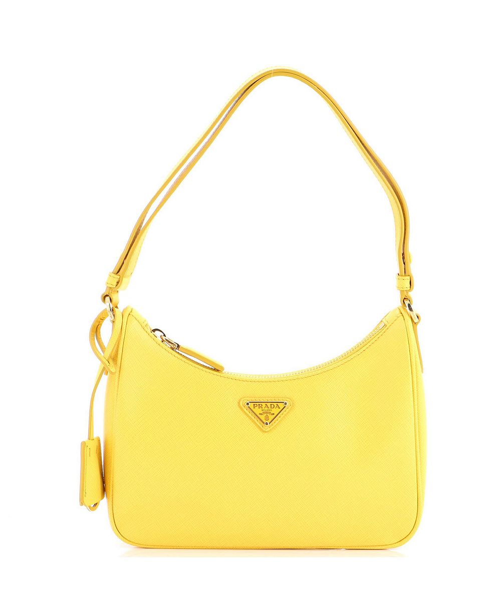 Prada Mini Re-Edition Hobo Saffiano Leather сумка