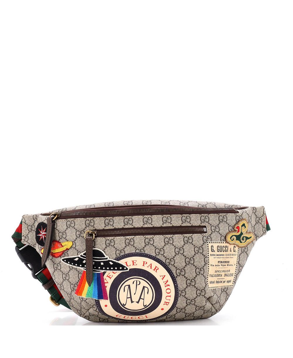 Сумка-пояс Gucci Courrier Zip GG Coated Canvas Pre-Owned