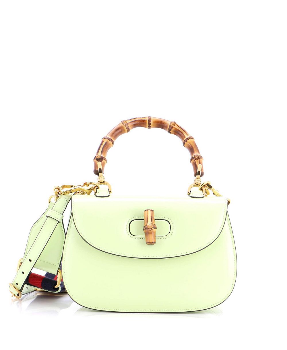 Pre-Owned Gucci Small Bamboo 1947 сумка с ручкой из кожи