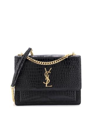 Сумка через плечо Saint Laurent Medium Sunset из тисненой кожи (б/у)