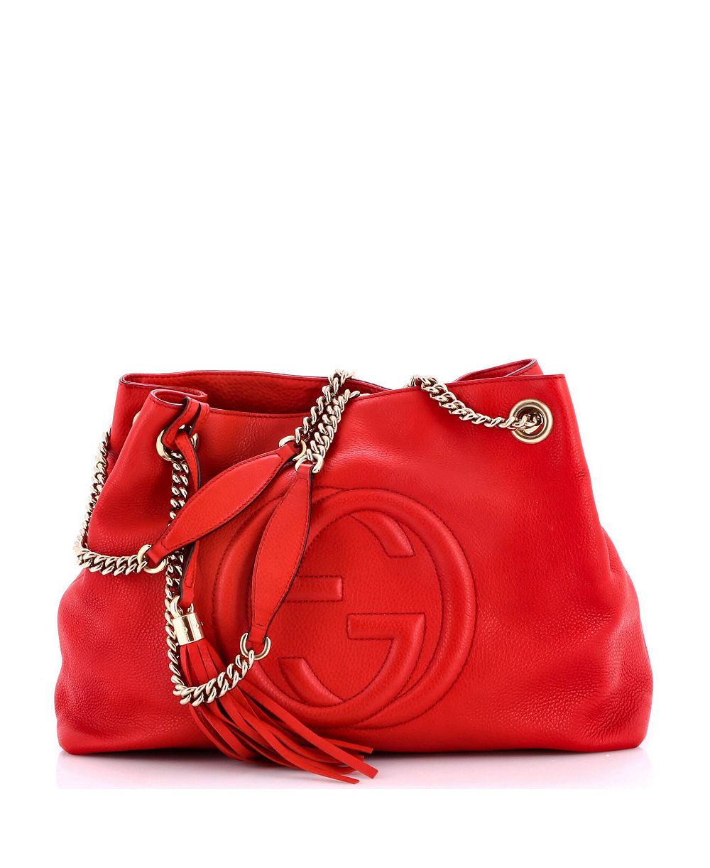 Pre-Owned Gucci средняя сумка Soho Chain на плечо с ремнем, кожа