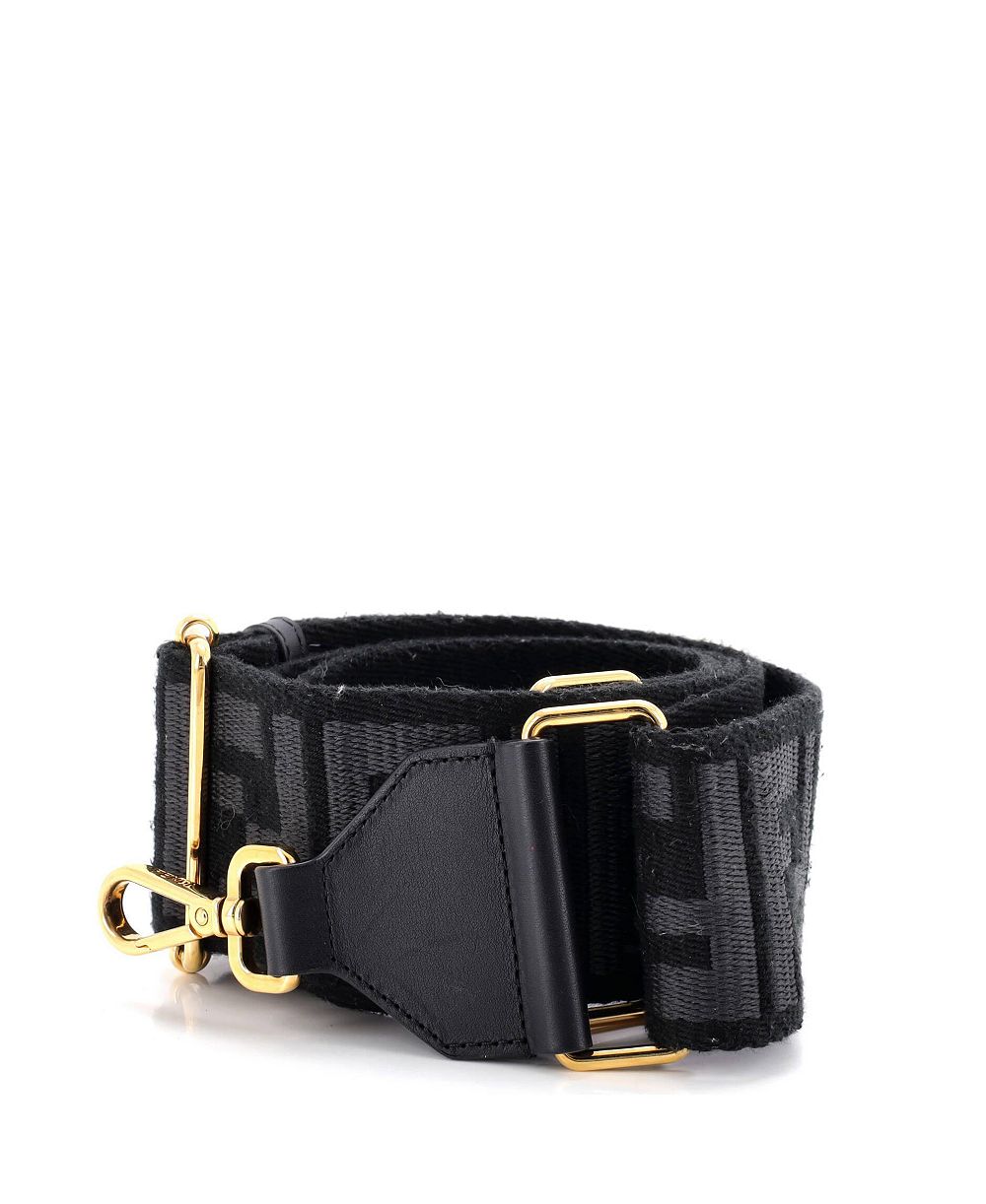 Pre-Owned Fendi Strap You Shoulder Strap Multicolor Zucca Canvas with Leather