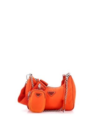 Б/у сумка через плечо Prada Small Re-Edition 2005 Tessuto