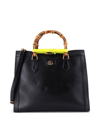 Pre-Owned Gucci сумка тоут Diana NM из кожи с бамбуковой ручкой, Medium