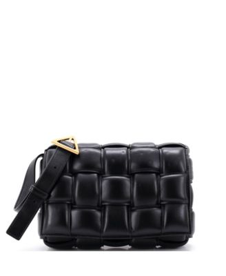 Pre-Owned Bottega Veneta Cassette Crossbody Bag Padded Maxi Intrecciato Leather