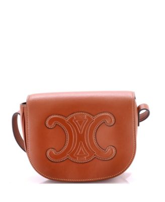 Celine Cuir Triomphe Folco кожаная сумка б/у