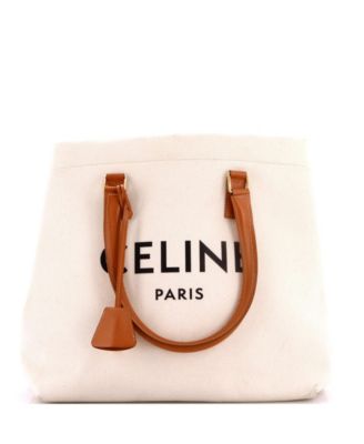 Pre-Owned Celine Small Horizontal Cabas Tote Canvas with Leather