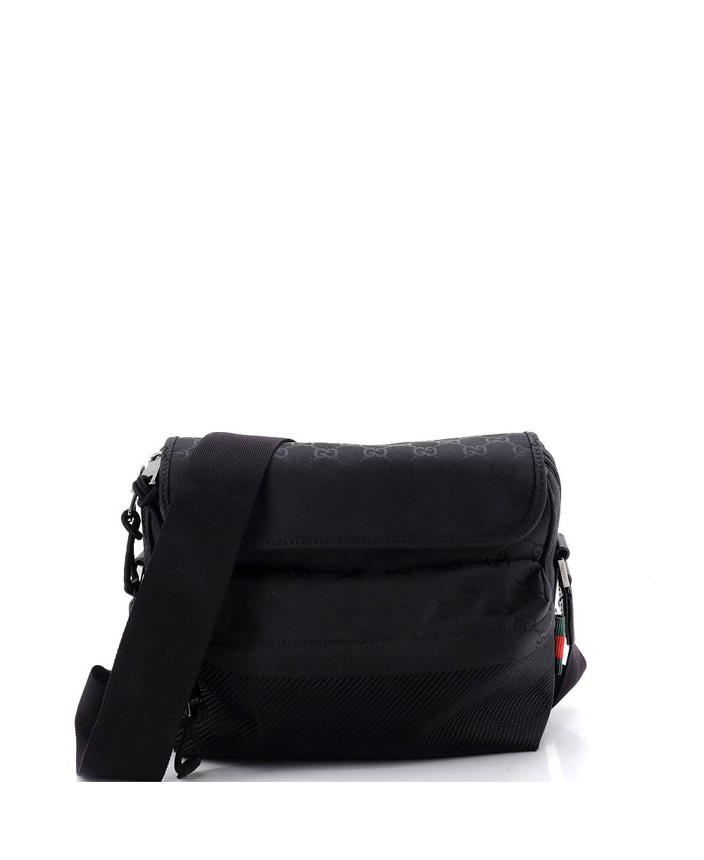 Б/у сумка Gucci Medium Web Flap Crossbody Guccissima Nylon