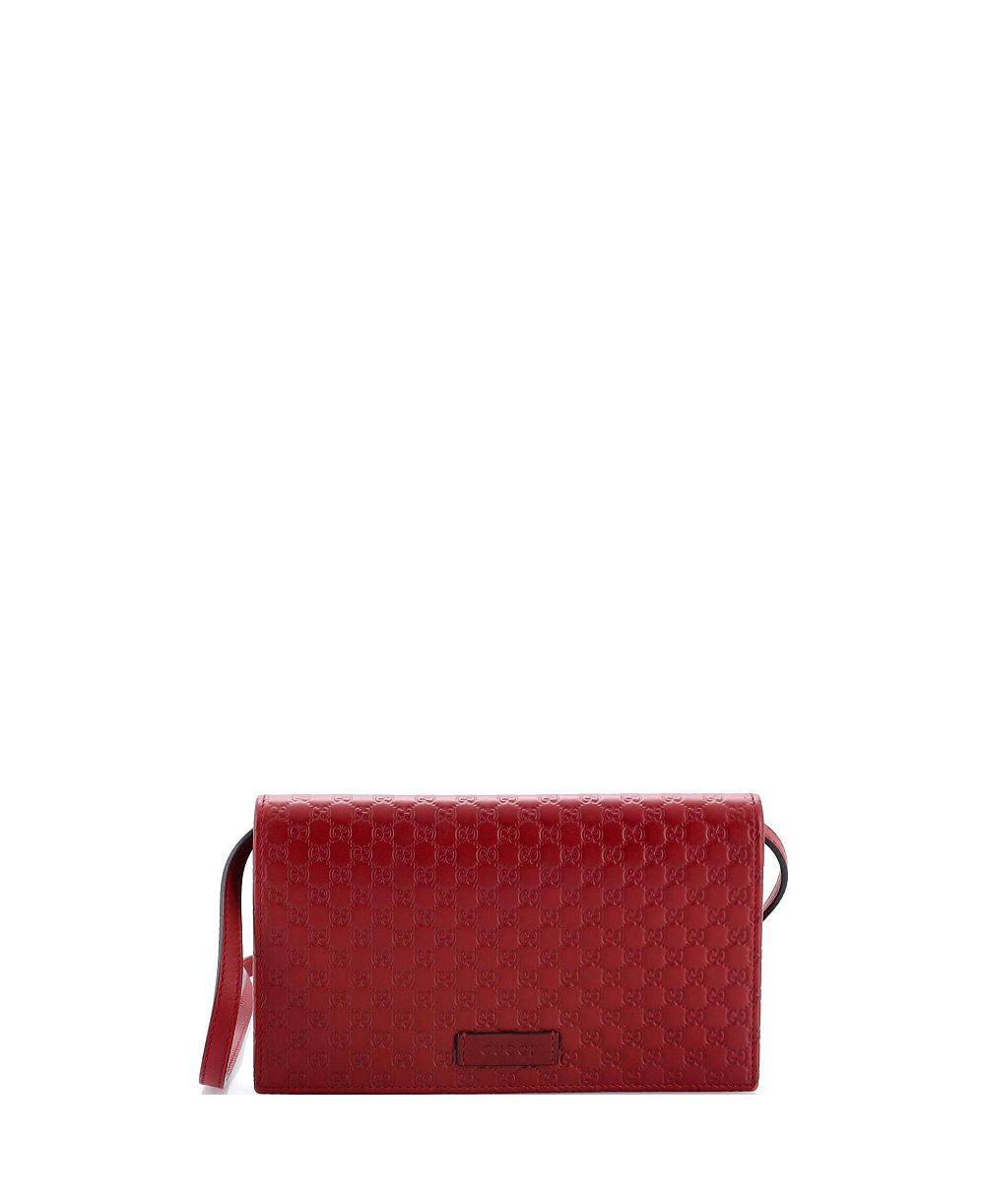 Кошелек Pre-Owned Gucci on Strap Microguccissima Leather