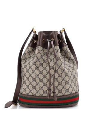 Сумка-ведро Gucci Medium Ophidia GG Coated Canvas, б/у