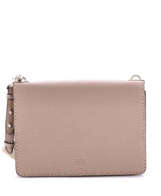 Сумка через плечо Pre-Owned Fendi Small Selleria Flap Crossbody Bag Selleria Leather