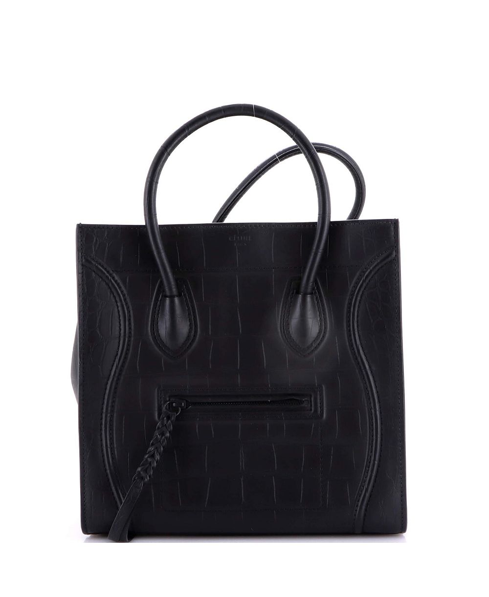 Pre-Owned Celine Medium Phantom Bag Embossed Leather