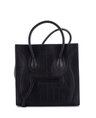 Pre-Owned Celine Medium Phantom Bag Embossed Leather