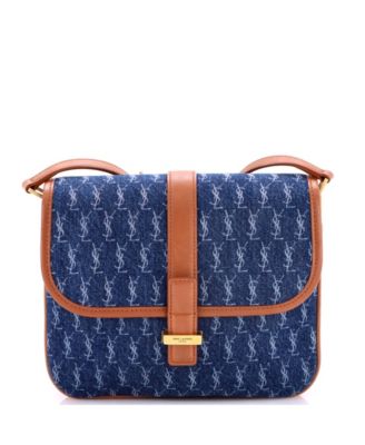 Pre-Owned Saint Laurent сумка через плечо Small Le Monogramme из денима