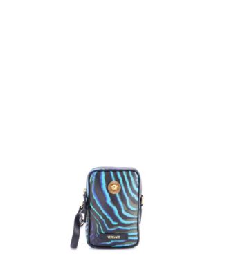 Pre-Owned Versace Micro Medusa Biggie Pouch Crossbody Bag Printed Leather