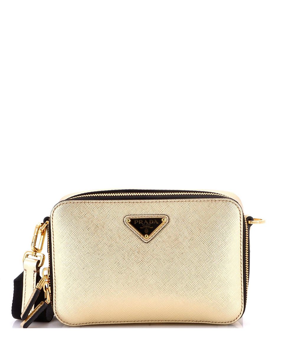 Pre-Owned Prada Mini Brique Camera Crossbody Bag Saffiano Leather