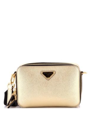 Pre-Owned Prada Mini Brique Camera Crossbody Bag Saffiano Leather