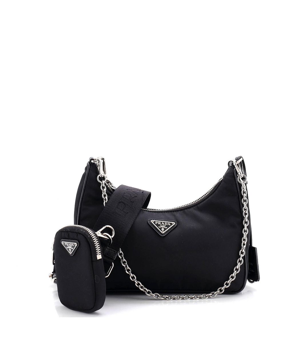 Pre-Owned Prada Small Re-Edition 2005 Shoulder Bag Tessuto