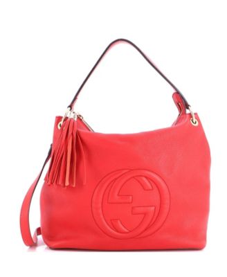 Б/у кожаная сумка Gucci Large Soho Convertible Hobo