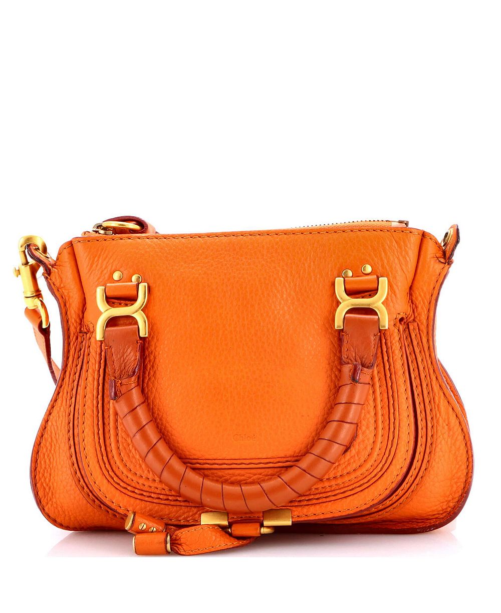 Pre-Owned Chloe Baby Marcie Satchel Leather