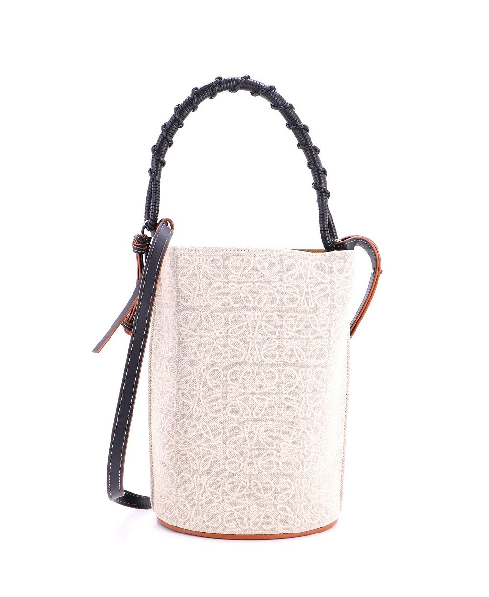Сумка-ведро Loewe Medium Gate Anagram Jacquard Canvas