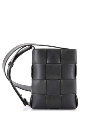 Бренд Bottega Veneta Cassette сумка через плечо кожаная Maxi Intrecciato