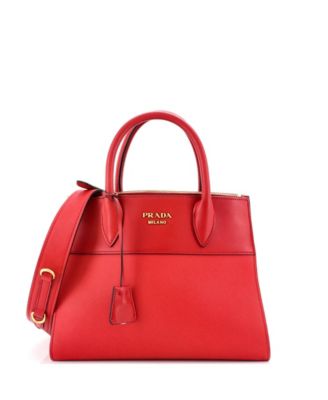 Pre-Owned Prada Small Paradigme Tote Saffiano with City Calf